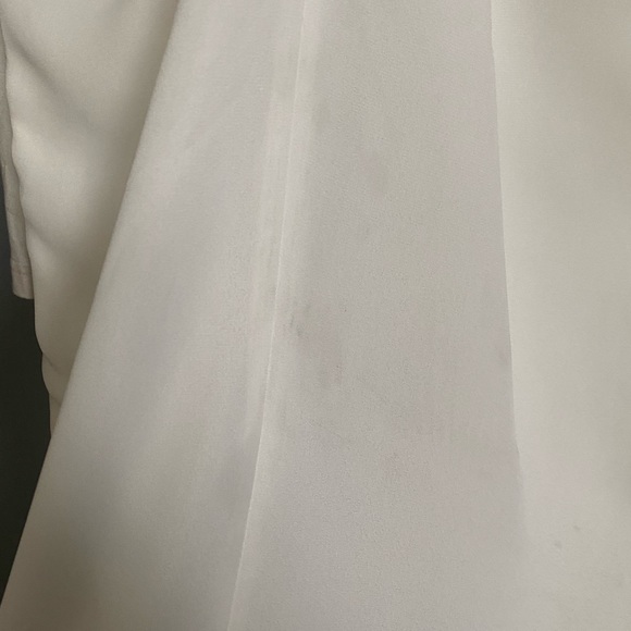 NWT Chris Gramer White Draped Sheath Dress - Picture 5 of 5